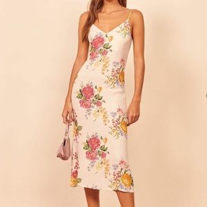 Reformation Boston Floral Midi dress SZ 2